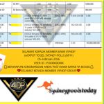 VIP4DP JACKPOT TOGEL SYDNEY POLLS (8911) Rp.10.000.000,- LUNAS