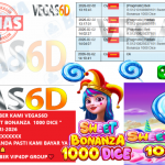 VEGAS6D JACKPOT PRAGMATIC SWEET BONANZA 1000 DICE Rp.22.000.000,- LUNAS
