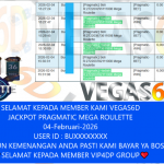 VEGAS6D JACKPOT PRAGMATIC MEGA ROULETTE Rp.17.000.000,- LUNAS