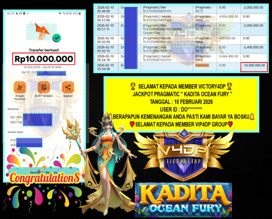 VICTORY4DP JACKPOT PRAGMATIC KADITA OCEAN FURY Rp.10.000.000,- LUNAS