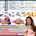 VEGAS6D JACKPOT PRAGMATIC SWEET BONANZA CANDYLAND Rp.10.700.000,- LUNAS