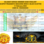 VIRAL4DP JACKPOT PRAGMATIC MAHJONG WINS 3-BLACK SCATTER Rp.11.700.000,- LUNAS