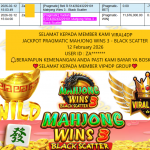 VIRAL4DP JACKPOT PRAGMATIC MAHJONG WINS 3 – BLACK SCATTER Rp.11.000.000,- LUNAS