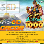 VEGAS6D JACKPOT PRAGMATIC GATES OF GATOT KACA 1000 Rp.10.000.000,- LUNAS