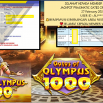 VIP4DP JACKPOT PRAGMATIC GATES OF OLYMPUS 1000 Rp.50.000.000,- LUNAS