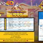VEGAS6D JACKPOT PRAGMATIC GATES OF OLYMPUS 1000 Rp.26.800.000,- LUNAS