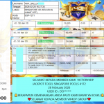 VICTORY4DP JACKPOT TOGEL SINGAPORE POOLS 4172 Rp.10.000.000,- LUNAS