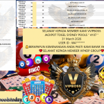 VVIPBOSS JACKPOT TOGEL SYDNEY POOLS ” 4107 ” Rp.10.000.000,- LUNAS