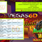 VEGAS6D JACKPOT PRAGMATIC MAHJONG WINS 3 – BLACK SCATTER Rp.20.000.000,- LUNAS