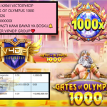 VICTORY4DP JACKPOT PRAGMATIC GATES OF OLYMPUS 1000 Rp.15.000.000,- LUNAS