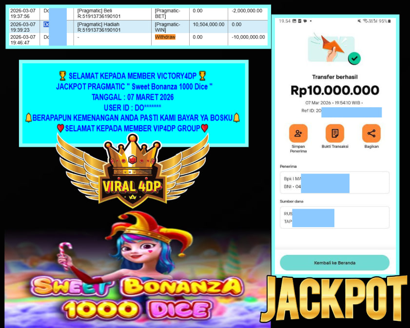 VICTORY4DP JACKPOT PRAGMATIC : GATES OF OLYMPUS 1000 Rp.15.000.000,- LUNAS