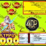 VIP4DP JACKPOT PRAGMATIC GATES OF OLYMPUS 1000 Rp.30.000.000,- LUNAS