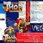 VEGAS6D JACKPOT PRAGMATIC POWER OF THOR MEGAWAYS Rp.11.000.000,- LUNAS