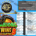 VIP4DP JACKPOT PRAGMATIC MAHJONG WINS 3 – BLACK SCATTER Rp.12.000.000,- LUNAS