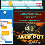 VIP4DP JACKPOT TOGEL PASARAN SYDNEY POOLS ” 5718 ” Rp.19.000.000,- LUNAS