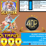 VIP4DP JACKPOT PRAGMATIC GATES OF OLYMPUS 1000 Rp.43.000.000,- LUNAS