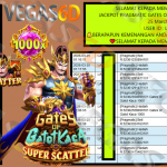 VEGAS6D JACKPOT PRAGMATIC GATES OF OLYMPUS SUPER SCATTER Rp.40.000.000,- LUNAS