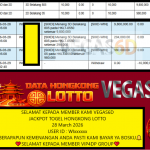 VEGAS6D JACKPOT TOGEL HONGKONG LOTTO Rp.10.000.000,- LUNAS