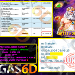 VEGAS6D JACKPOT PRAGMATIC ” GATES OF OLYMPUS 1000 ” Rp.11.216.000,- LUNAS