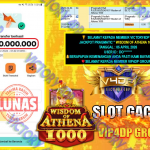 VICTORY4DP JACKPOT PRAGMATIC ” WISDOM OF ATHENA 1000 ” Rp.30.000.000,- LUNAS