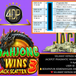 VIP4DP JACKPOT PRAGMATIC MAHJONG WINS 3 – BLACK SCATTER Rp 10.000.000,- LUNAS