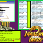 VIP4DP JACKPOT PGSOFT GAMING MAHJONG WAYS Rp 11.000.000,- LUNAS