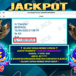 VVIPBOSS JACKPOT PRAGMATIC ” STARLIGHT PRINCESS 1000 ” Rp.11.000.000,- LUNAS
