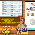 VIP4DP JACKPOT PRAGMATIC ” MEGA WHEEL ” Rp 12.000.000,- LUNAS