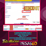 VEGAS6D JACKPOT TOGEL PASARAN TOTO MACAU 5 Rp.29.500.000,- LUNAS