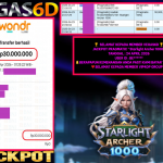 VEGAS6D JACKPOT PRAGMATIC ” Starlight Archer 1000 ” Rp.13.000.000,- LUNAS